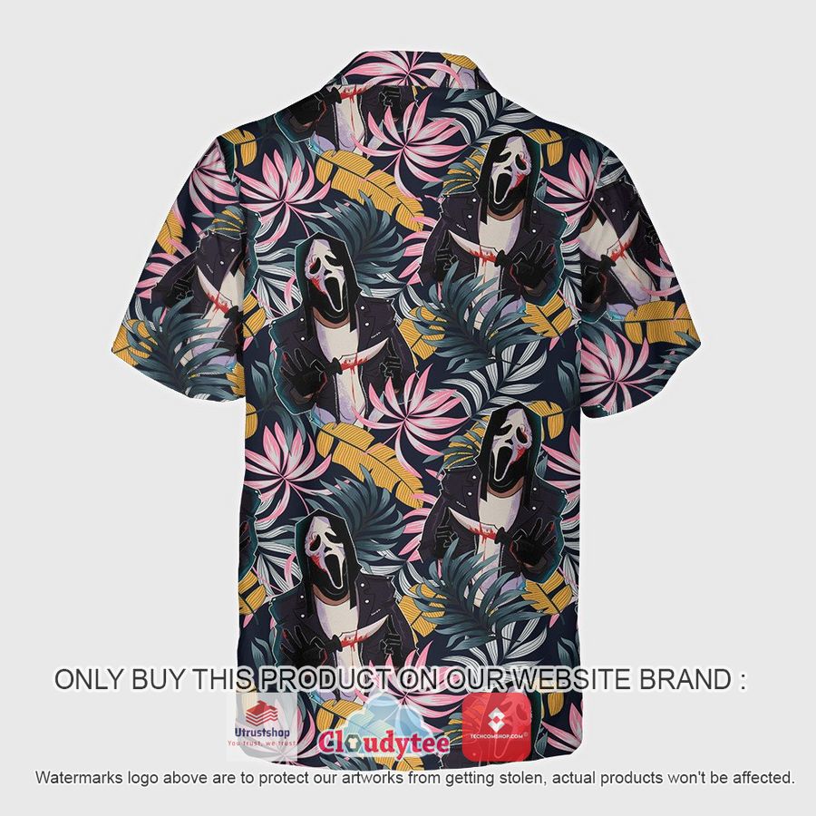 ghost face tropical hawaiian shirt 2 53105