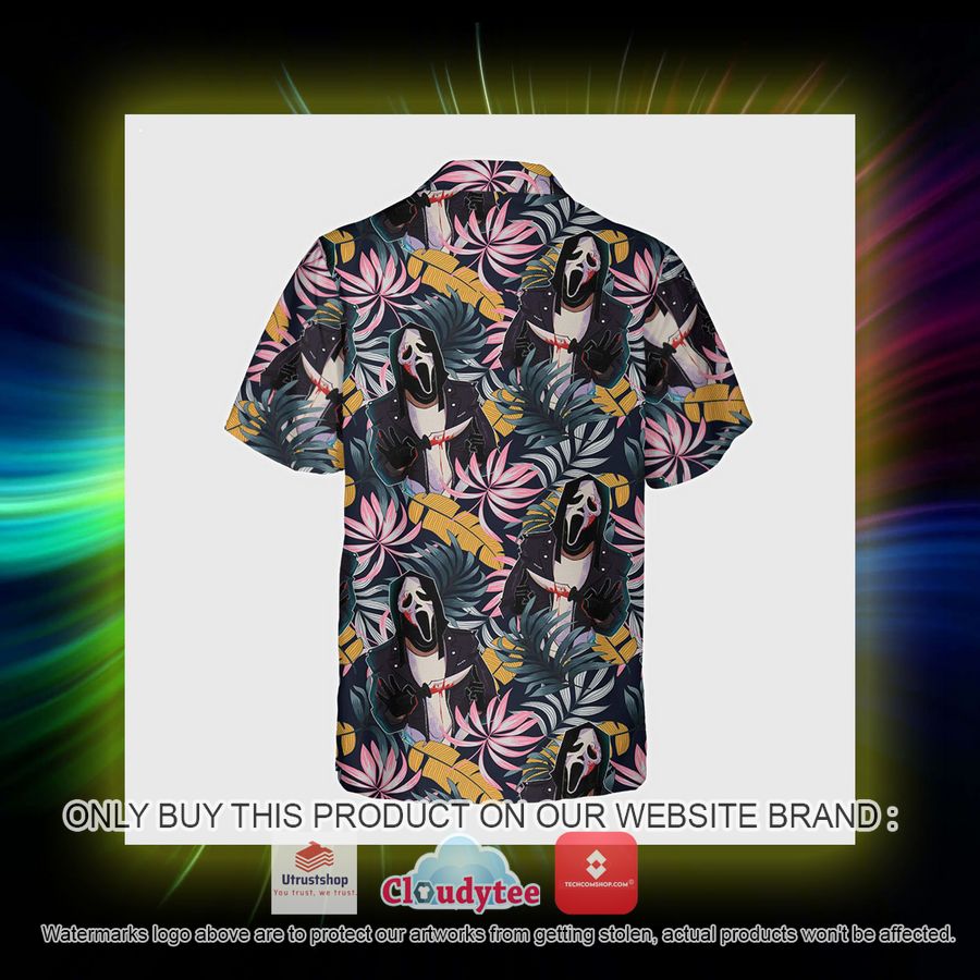 ghost face tropical hawaiian shirt 5 61893