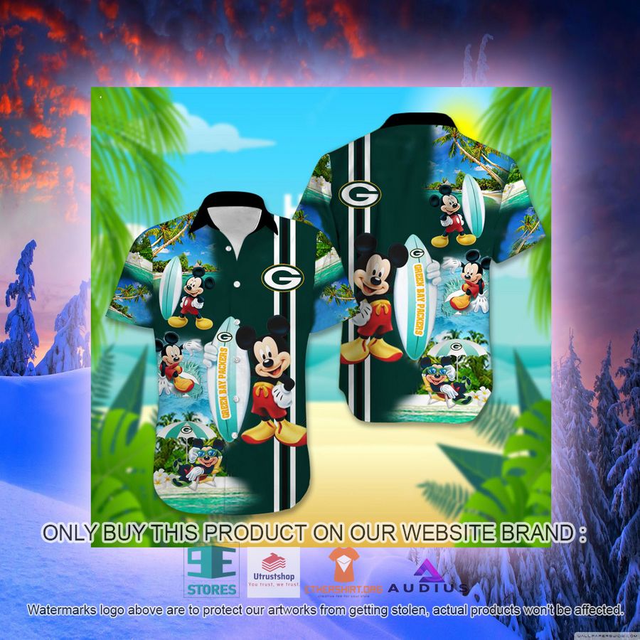 green bay packers mickey mouse surfboard hawaii shirt 2 99352