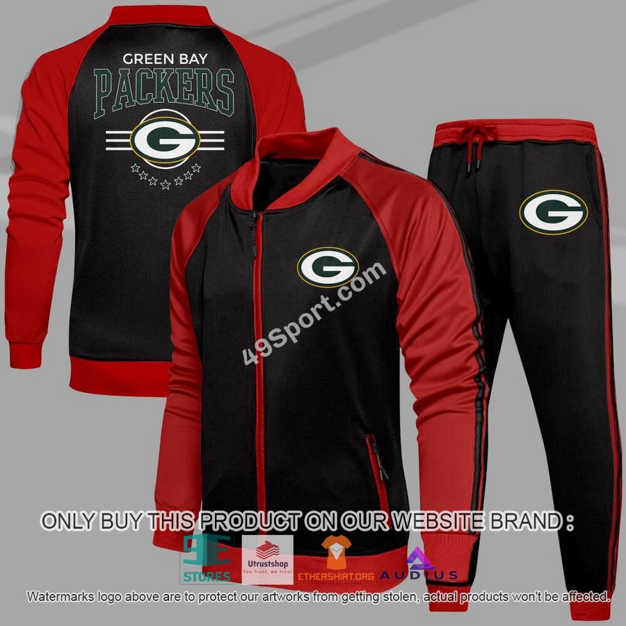 green bay packers nfl casual tracksuit jacket long pants 1 54526