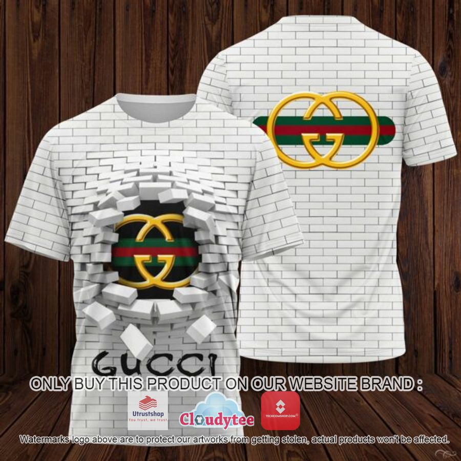 gucci 3d illusion broken brick 3d over printed t shirt 1 13609