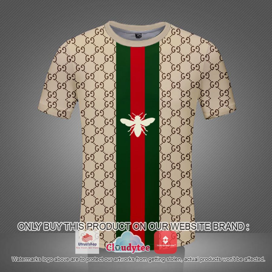 gucci bee red green stripe 3d over printed t shirt 1 77308