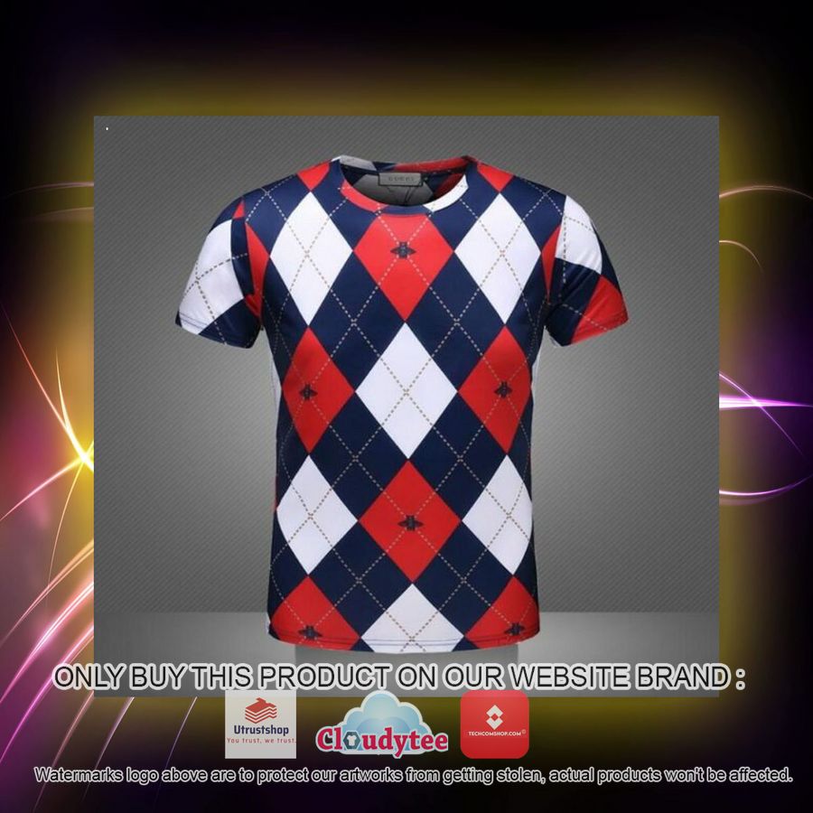 gucci bee rhombus pattern 3d over printed t shirt 2 1323