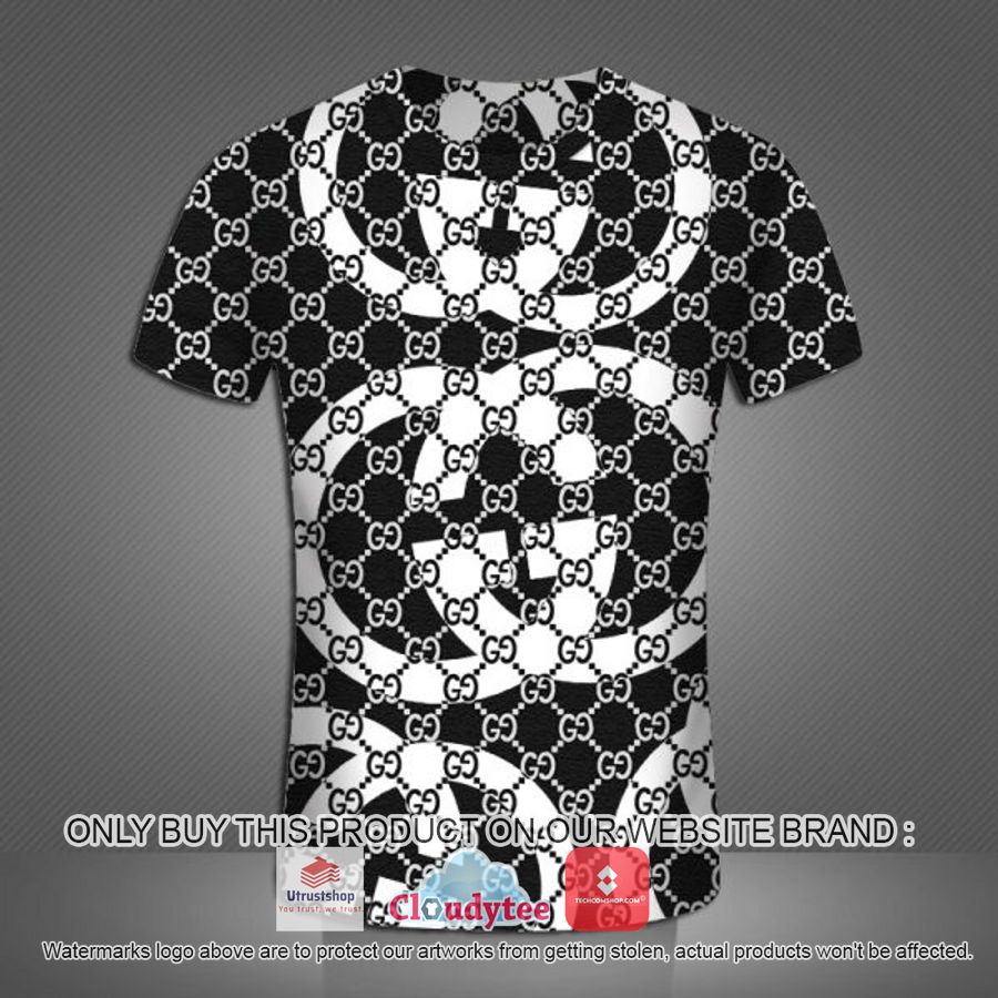 gucci black 3d over printed t shirt 1 91360