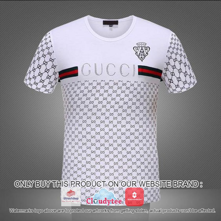 gucci black pattern white 3d over printed t shirt 1 64485