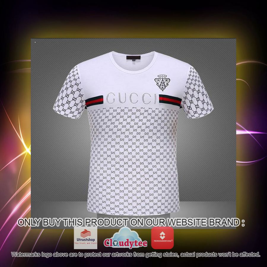 gucci black pattern white 3d over printed t shirt 2 81515