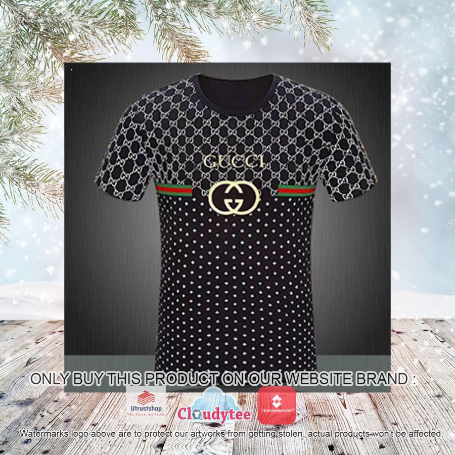 gucci black star pattern 3d over printed t shirt 3 18949