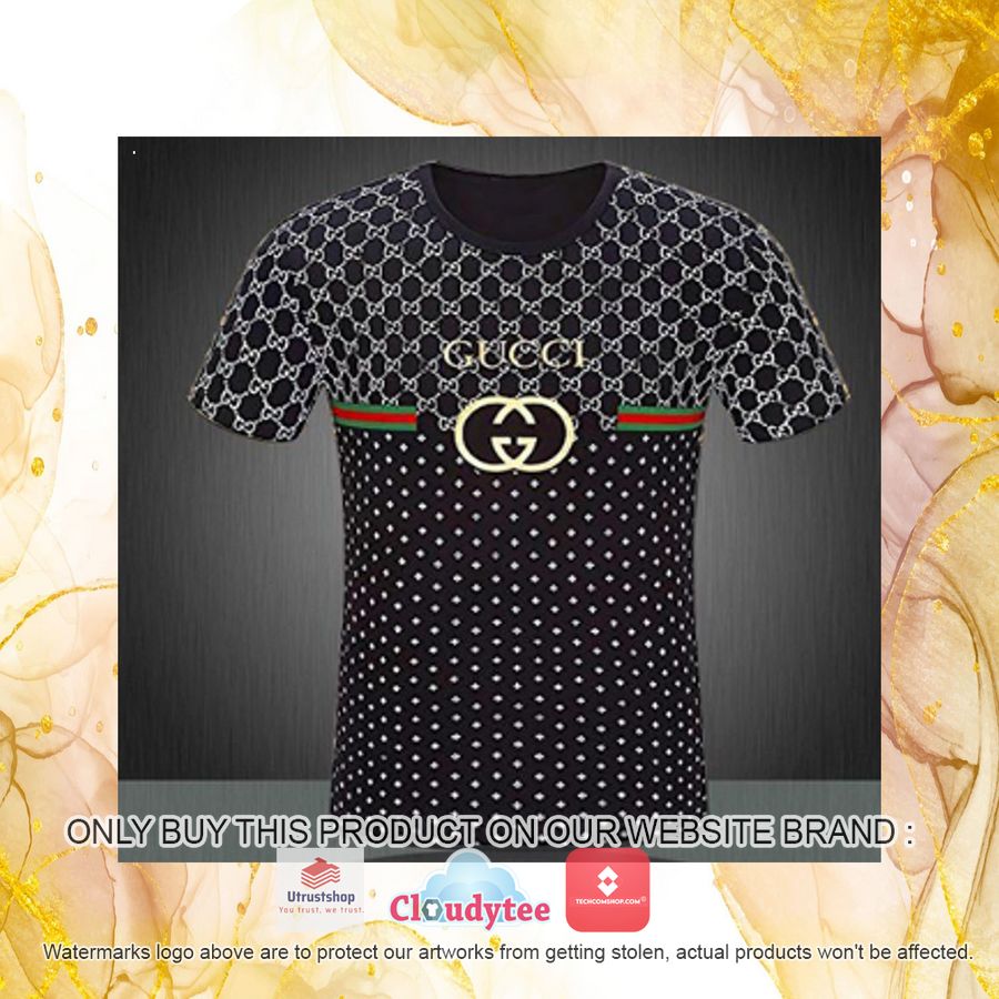 gucci black star pattern 3d over printed t shirt 4 46516