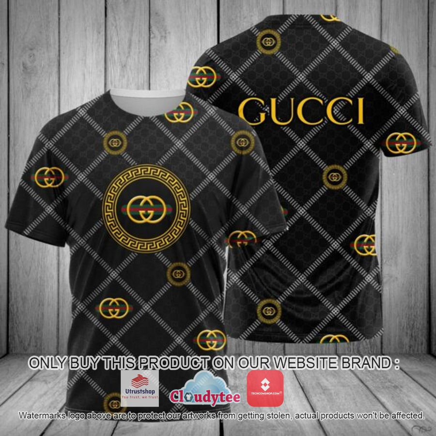 gucci caro pattern yellow logo 3d over printed t shirt 1 53704