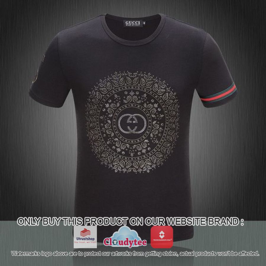 gucci circle brocade motifs black 3d over printed t shirt 1 9377