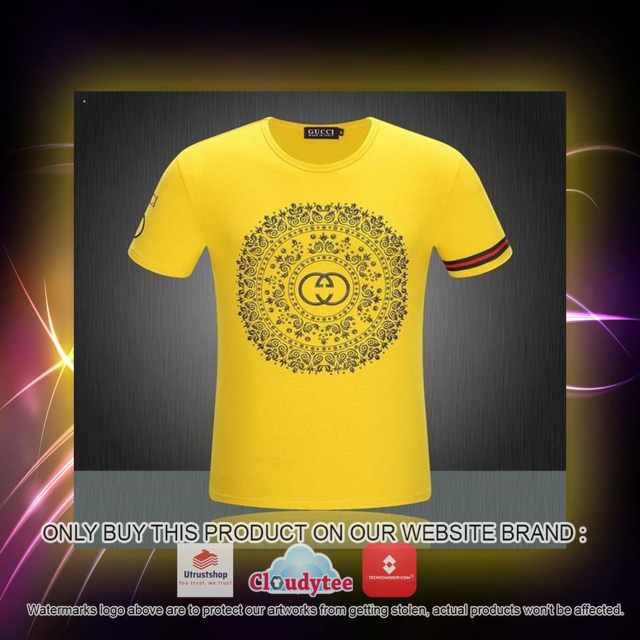 gucci circle brocade motifs yellow 3d over printed t shirt 2 20550