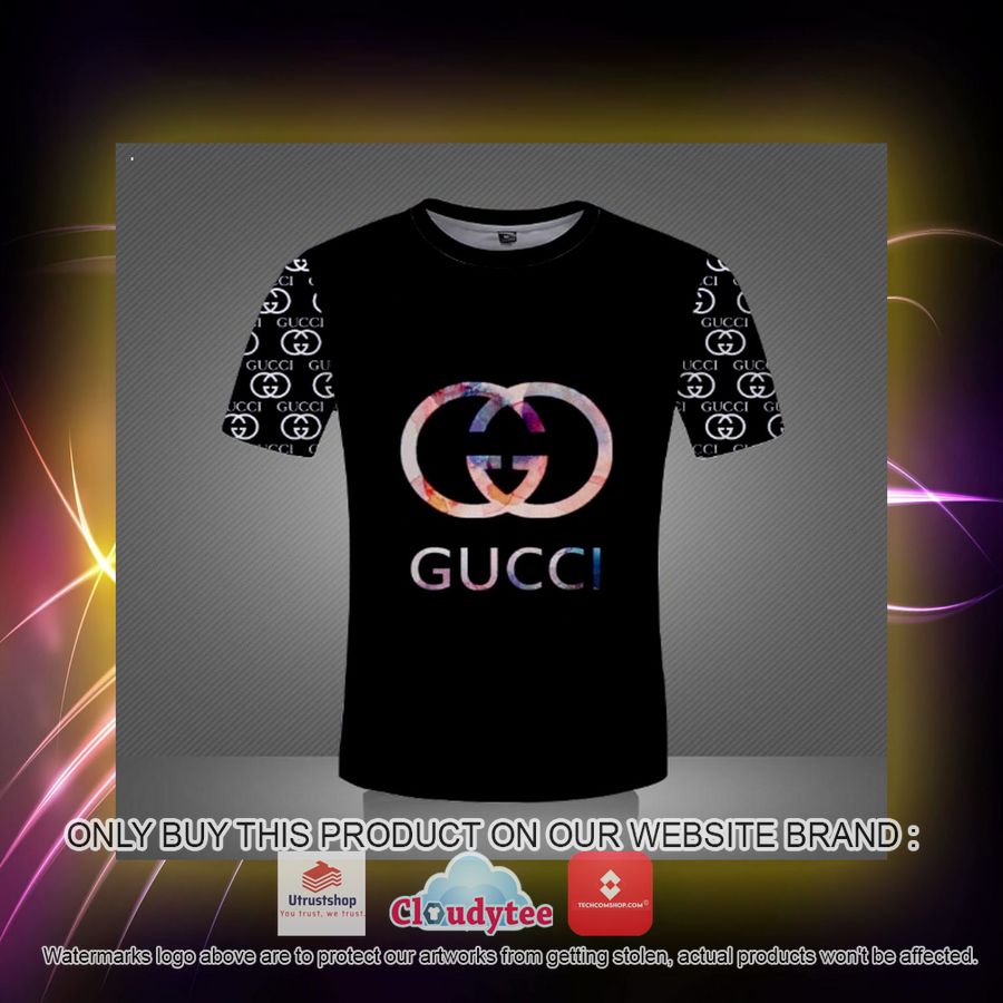 gucci color logo 3d over printed t shirt 2 15239