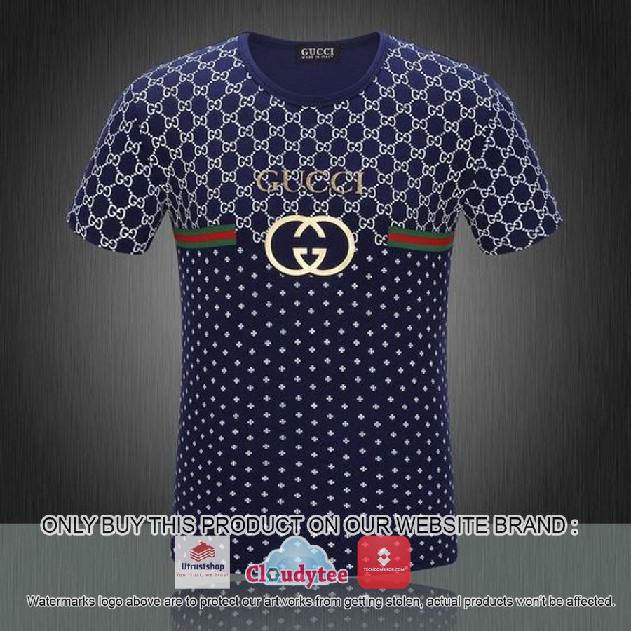 gucci navy star pattern 3d over printed t shirt 1 14159