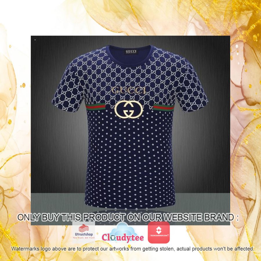 gucci navy star pattern 3d over printed t shirt 4 64126