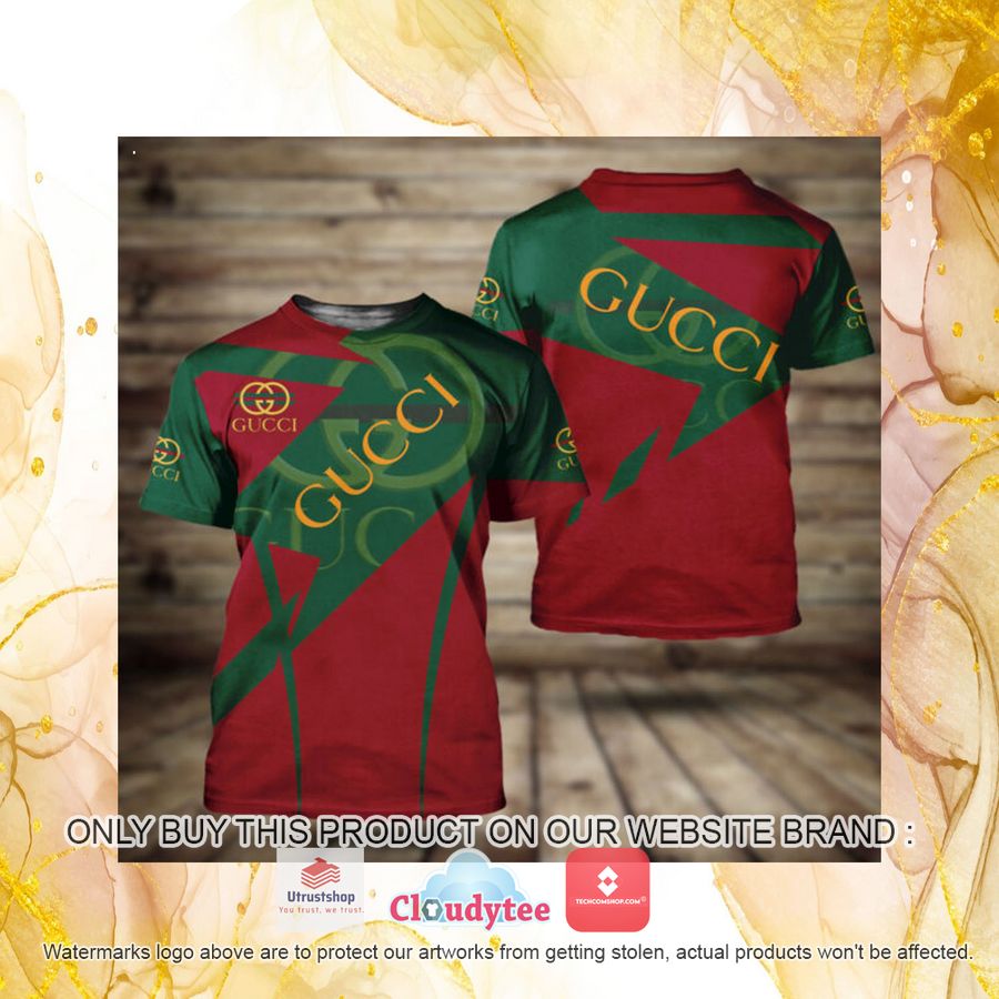 gucci red green color 3d over printed t shirt 4 54825