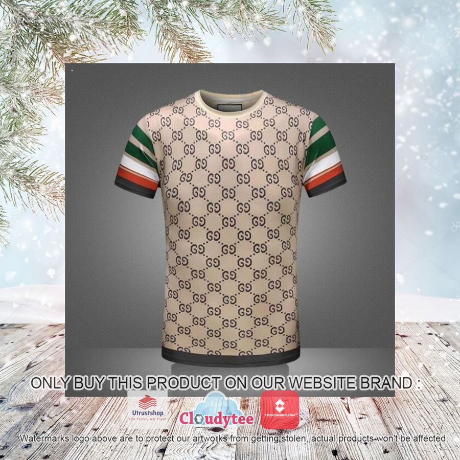 gucci red green sleeve 3d over printed t shirt 3 19090