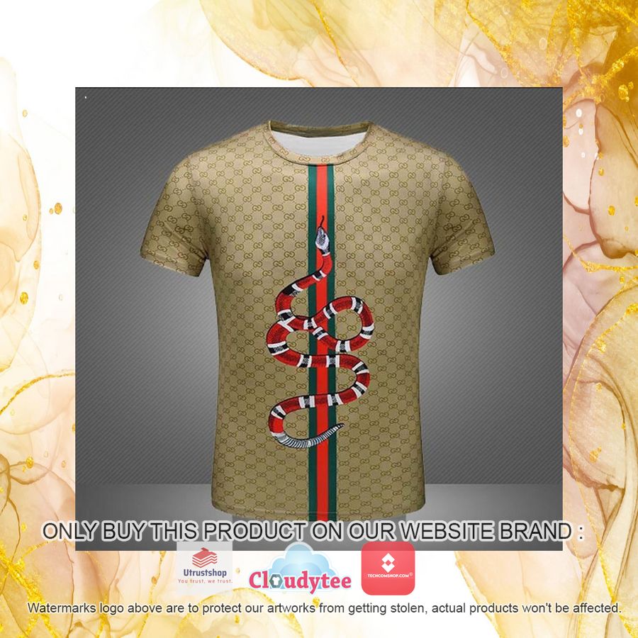 gucci red snake middle red green line 3d over printed t shirt 4 9740