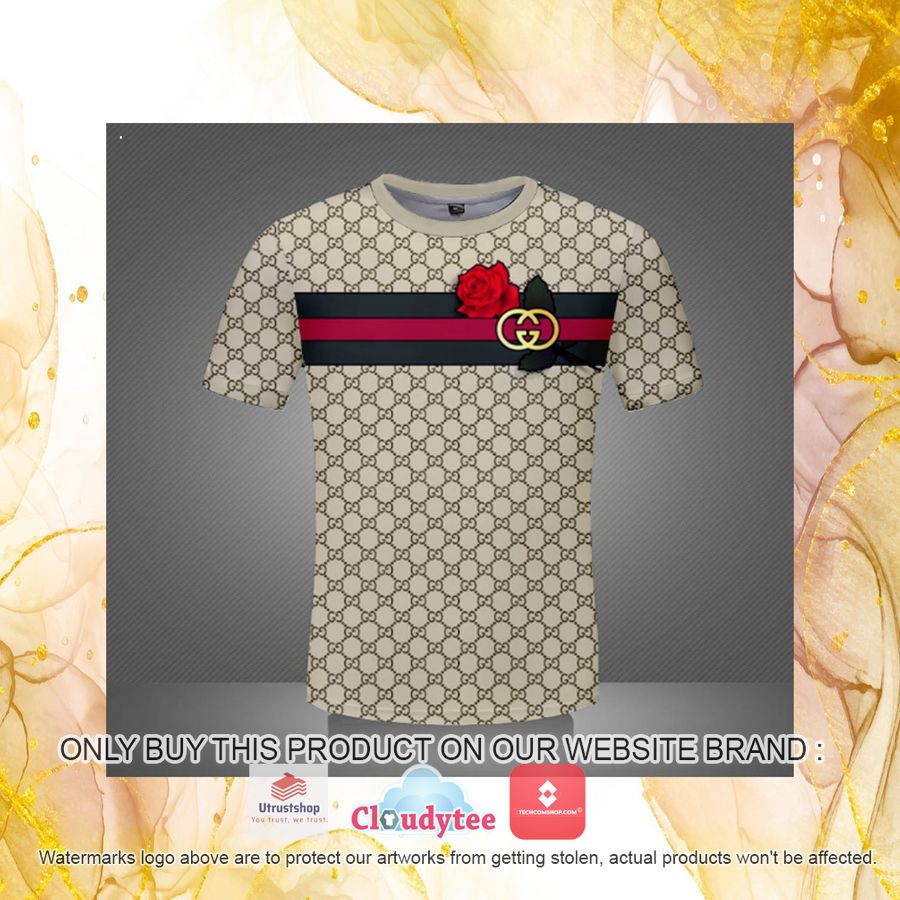 gucci rose gold logo 3d over printed t shirt 4 52186