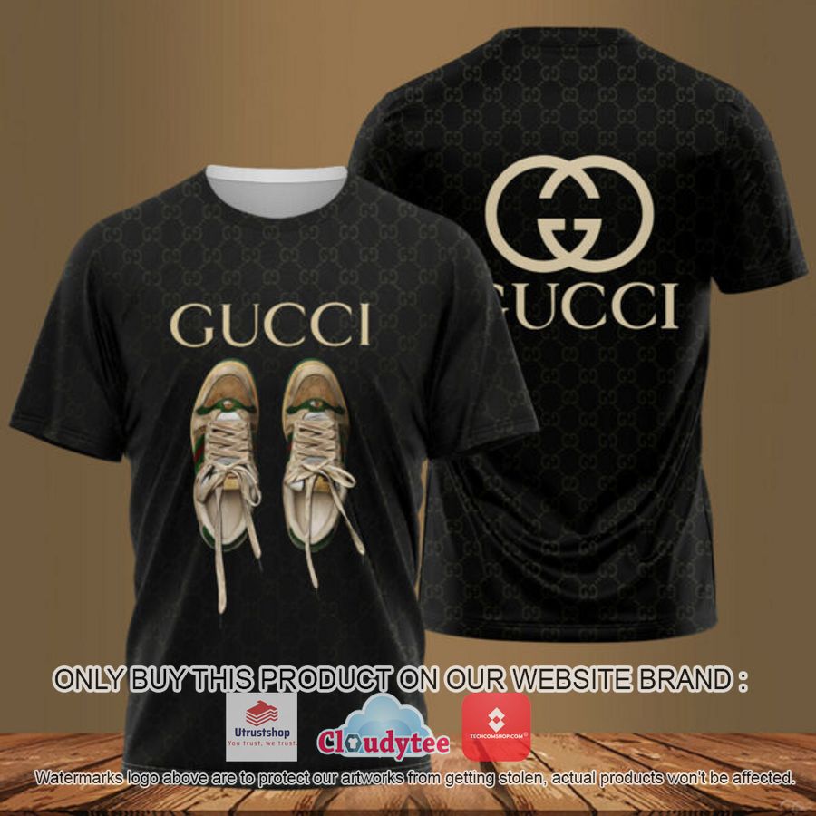 gucci shoes black 3d over printed t shirt 1 53822