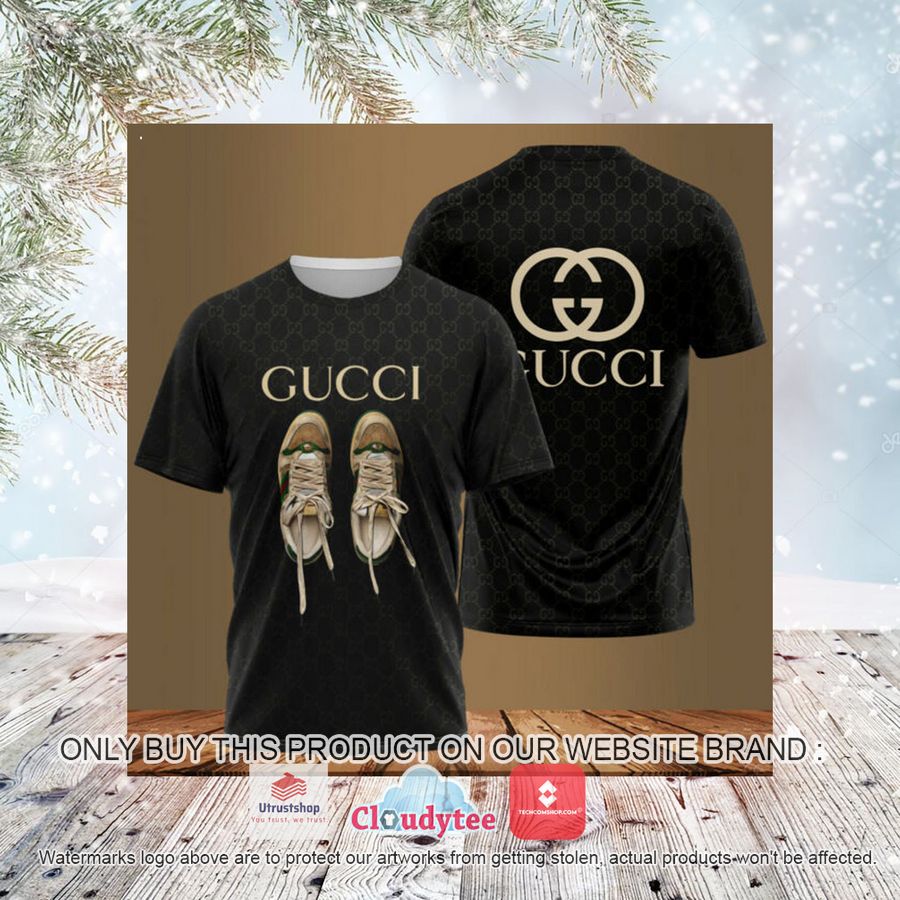 gucci shoes black 3d over printed t shirt 3 1082