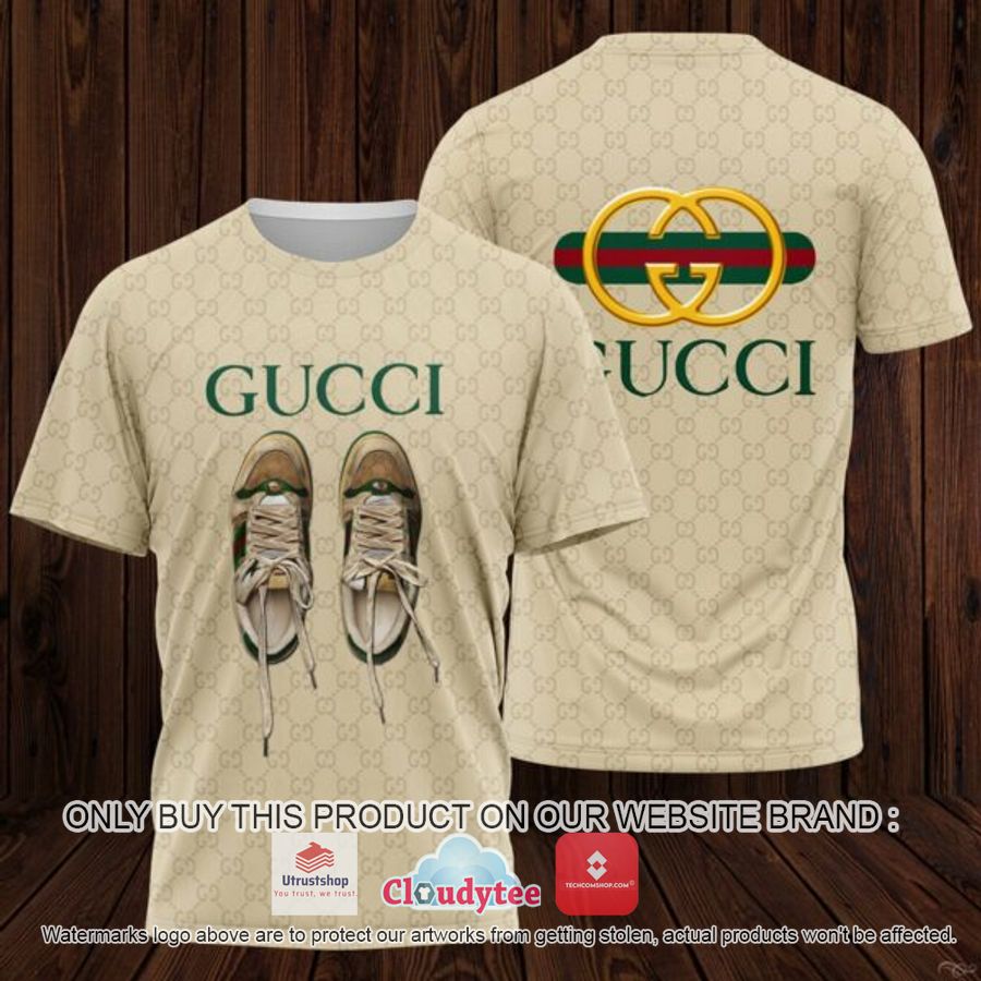 gucci shoes light yellow 3d over printed t shirt 1 82512