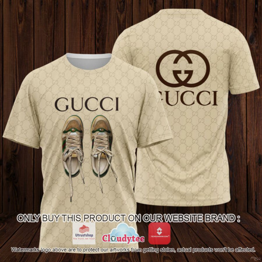 gucci shoes yellow 3d over printed t shirt 1 55542