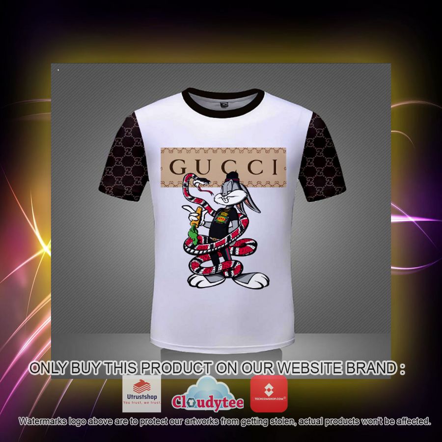 gucci snake bunny 3d over printed t shirt 2 8178