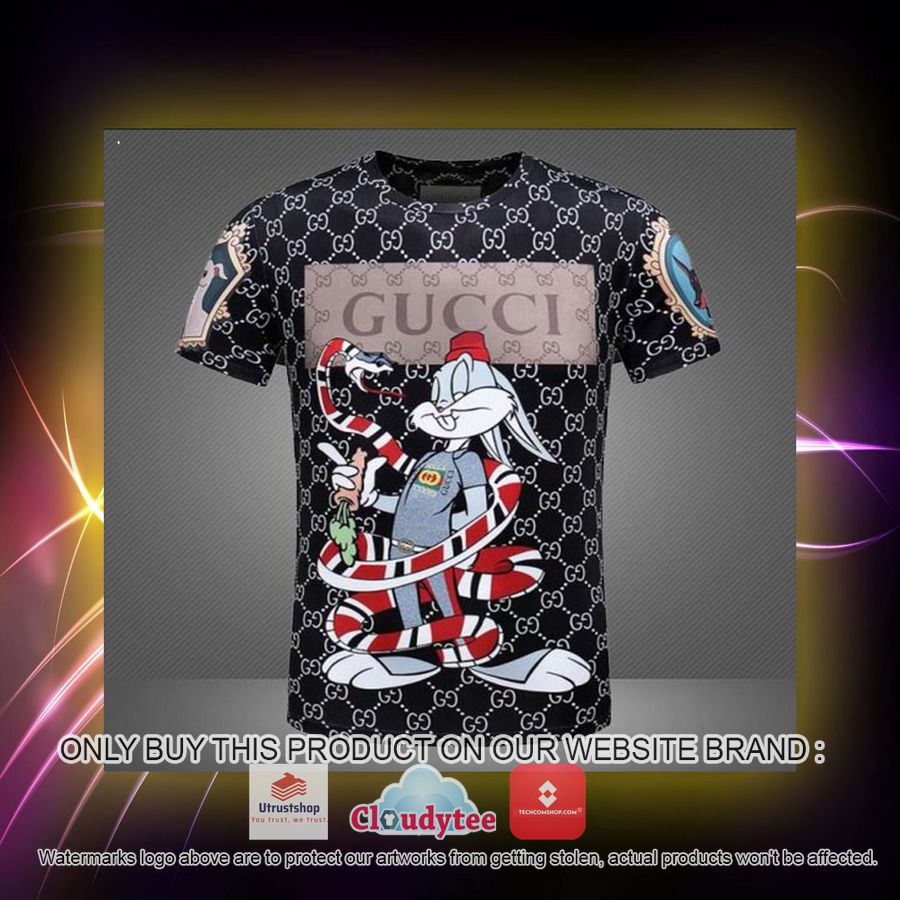 gucci snake bunny rabbit 3d over printed t shirt 2 75817