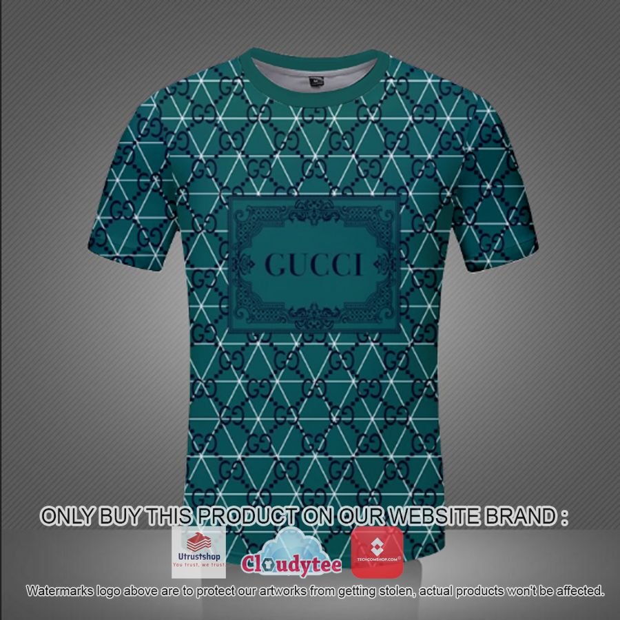 gucci teal blue 3d over printed t shirt 1 15090