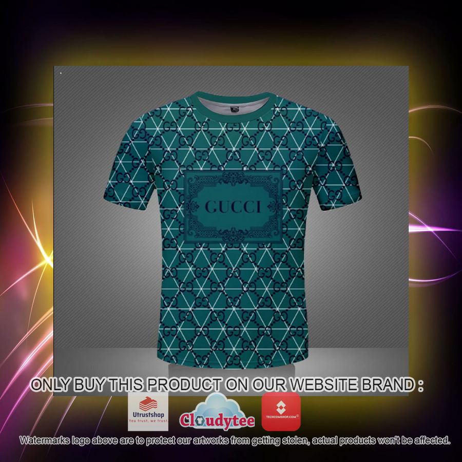 gucci teal blue 3d over printed t shirt 2 1866