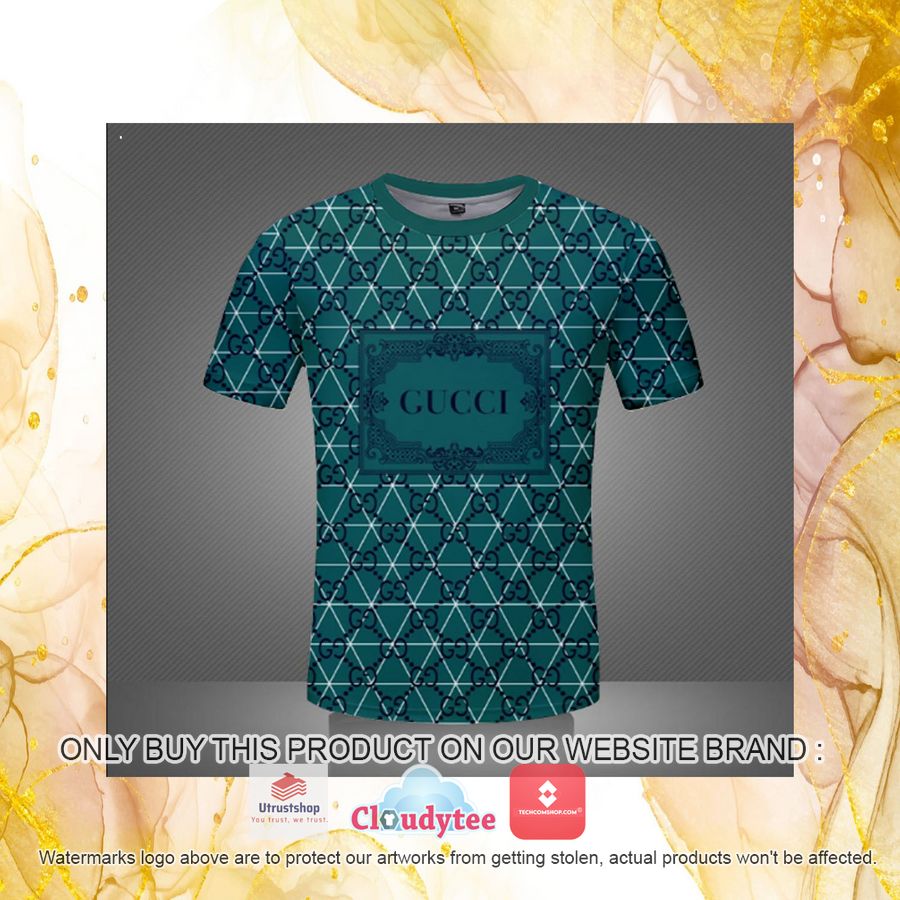 gucci teal blue 3d over printed t shirt 4 81698