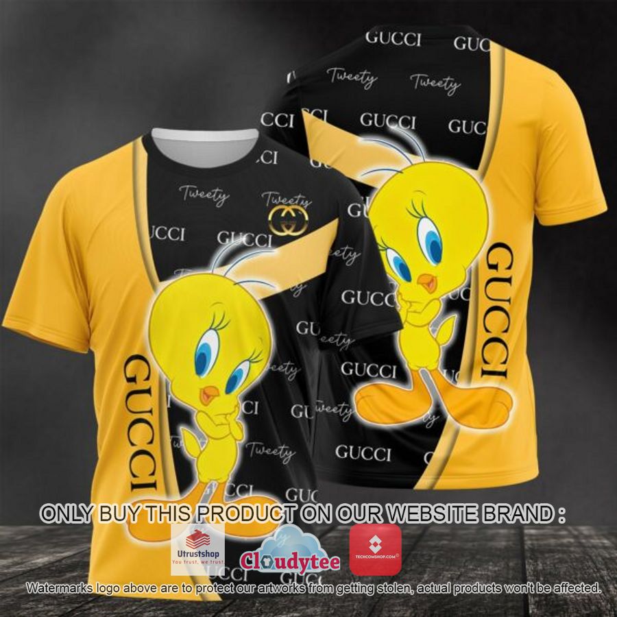 gucci tweety 3d over printed t shirt 1 5459