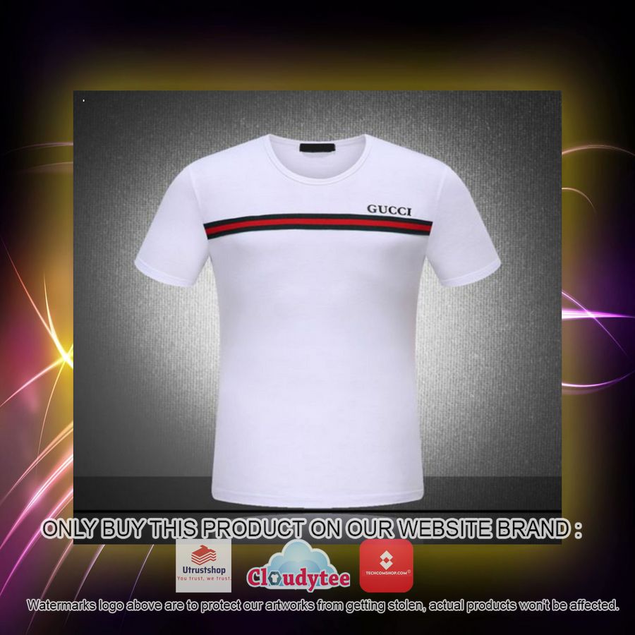 gucci white simple 3d over printed t shirt 2 95046
