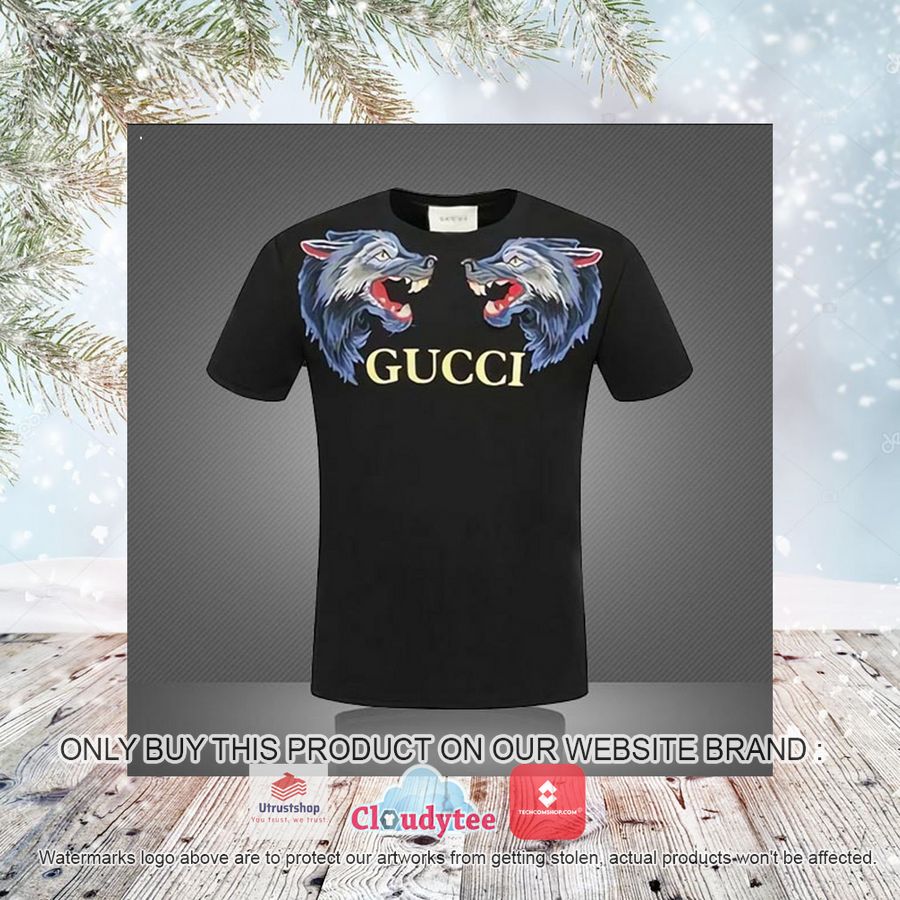 gucci wolf 3d over printed t shirt 3 47347