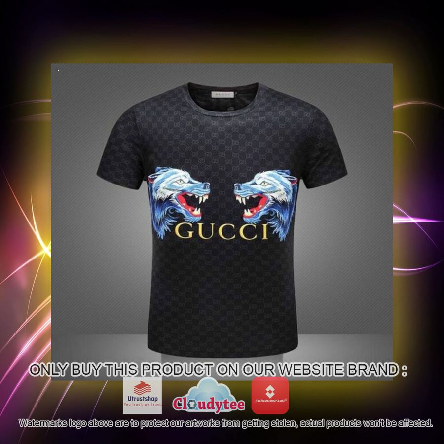 gucci wolf black 3d over printed t shirt 2 29730