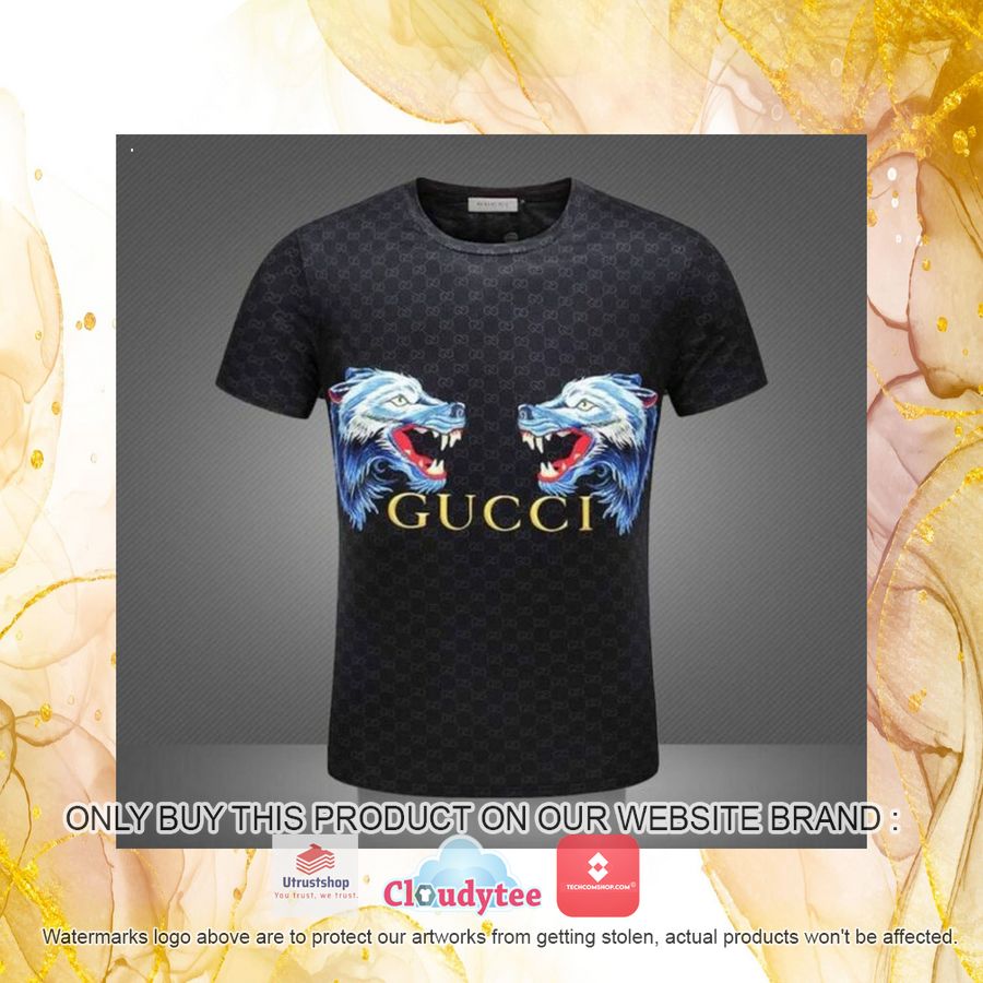 gucci wolf black 3d over printed t shirt 4 68694