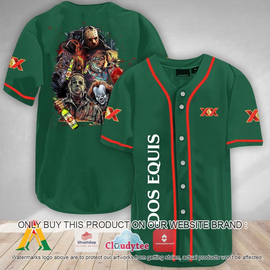 halloween horror characters dos equis baseball jersey 1 39265