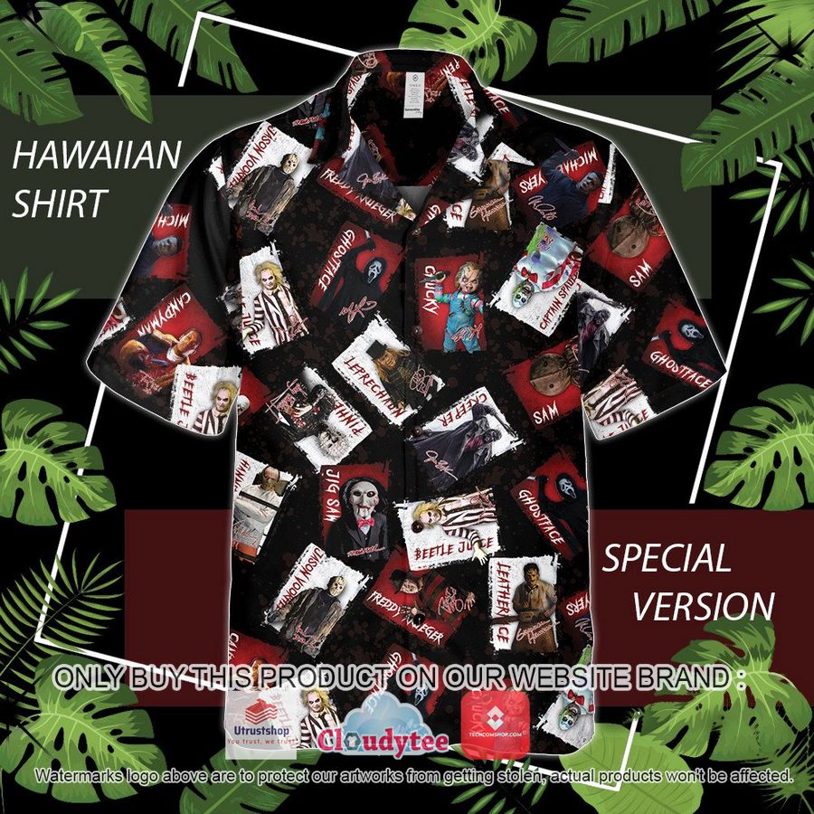 halloween movie collections hawaiian shirt 1 87904