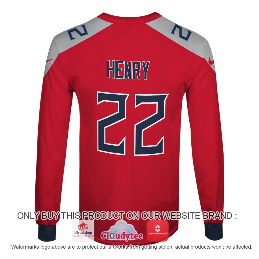 henry 22 tennessee titans red nfl hoodie shirt 4 90689