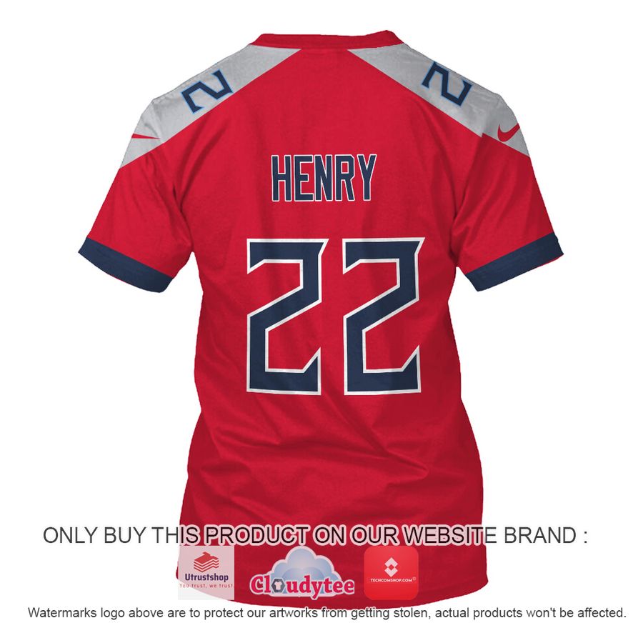 henry 22 tennessee titans red nfl hoodie shirt 6 70925