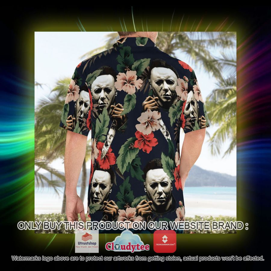 horror character michael myers hibiscus hawaiian shirt 8 82608