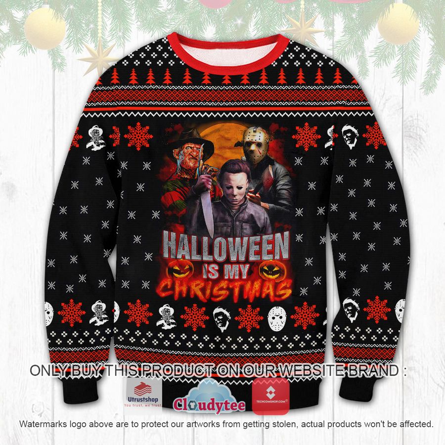 horror halloween ugly sweater 2 91436
