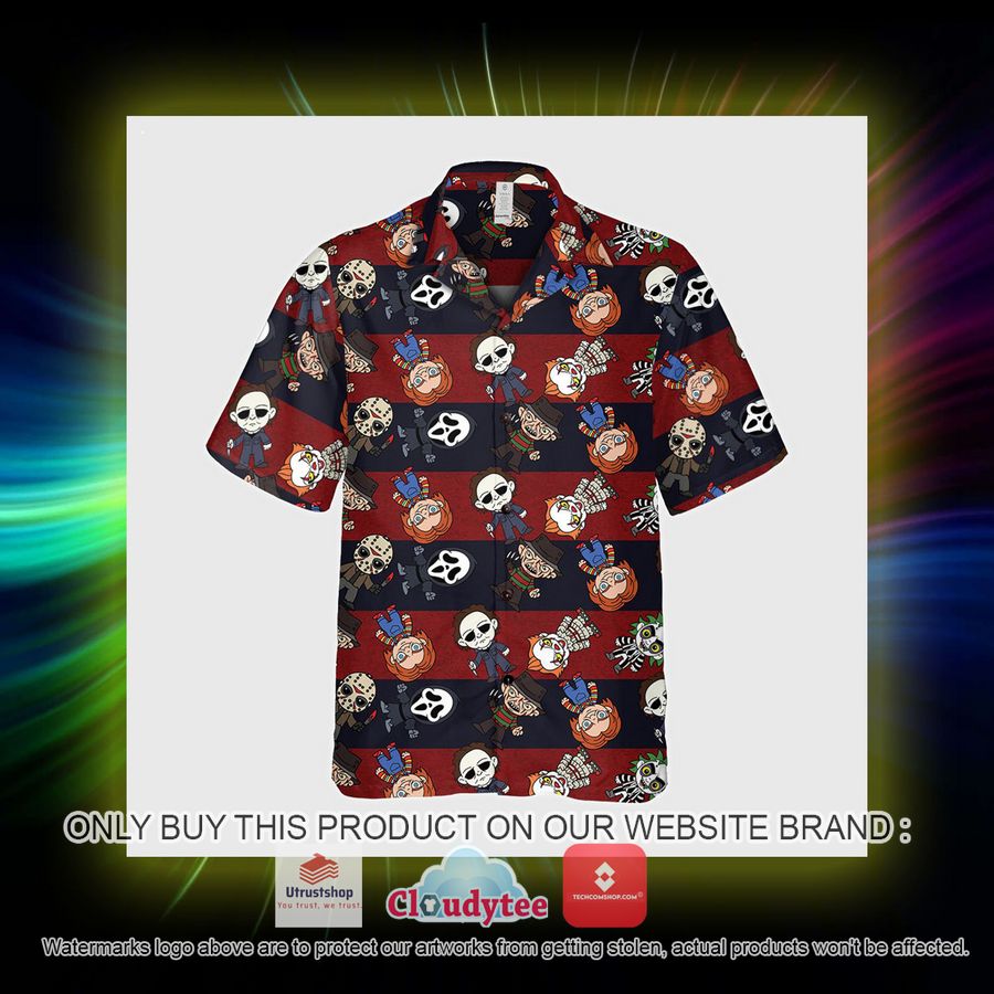 horror movie chibi characters hawaiian shirt 6 81104