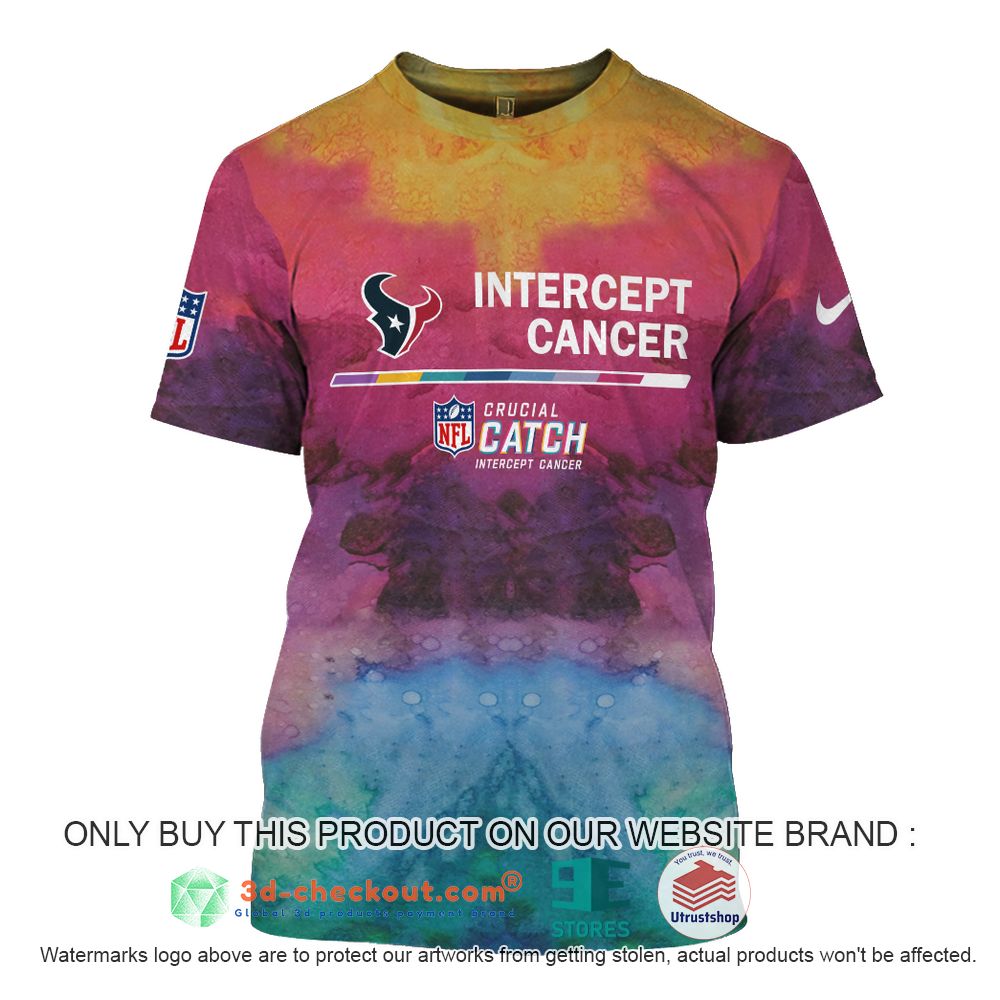houston texans intercept cancer nfl personalized 3d shirt hoodie 1 36443