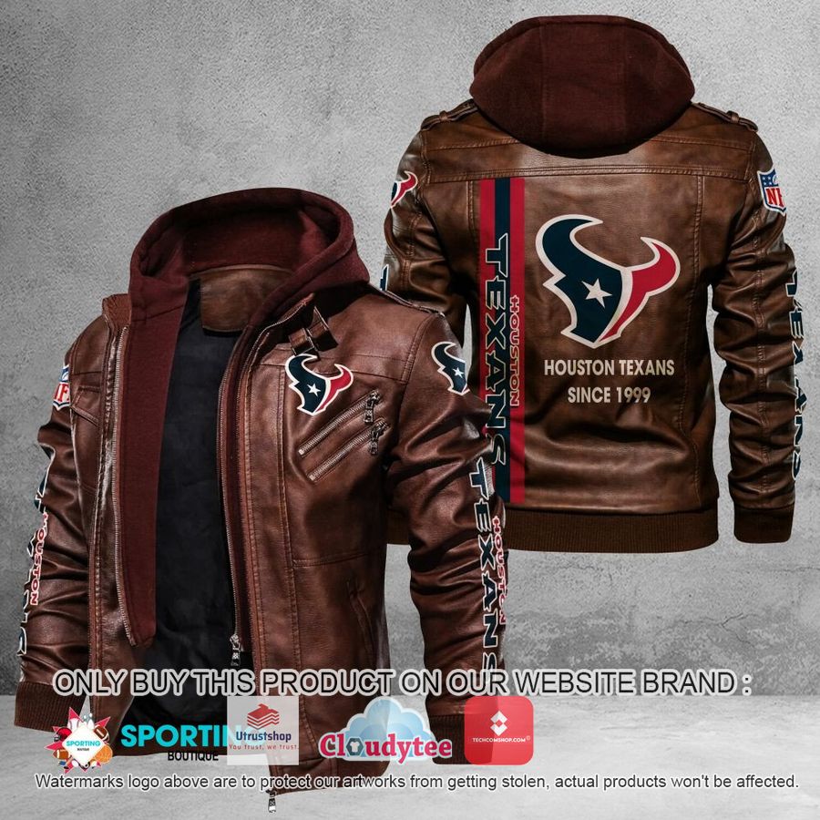 houston texans since 1999 nfl leather jacket 2 68387