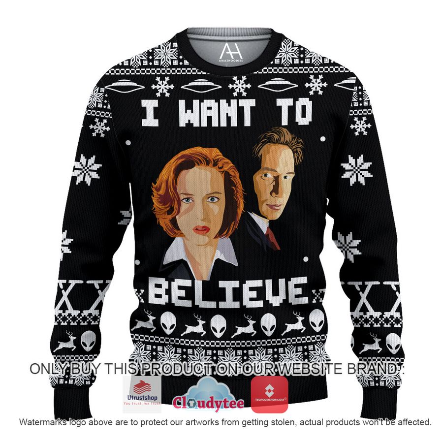 i want to believe blue christmas all over printed shirt hoodie 1 91628