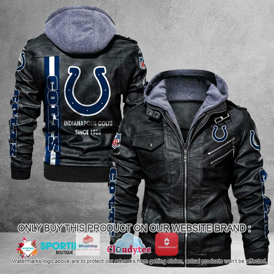 indianapolis colts since 1953 nfl leather jacket 1 32084