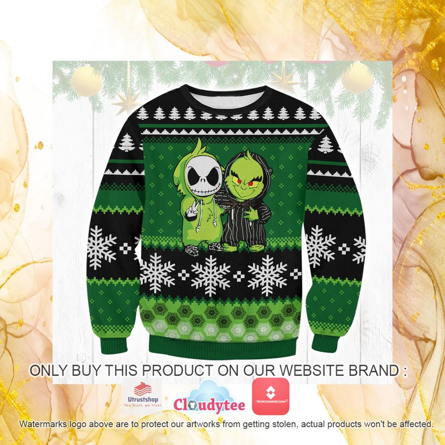 jack and grinch ugly christmas sweater 1 16169