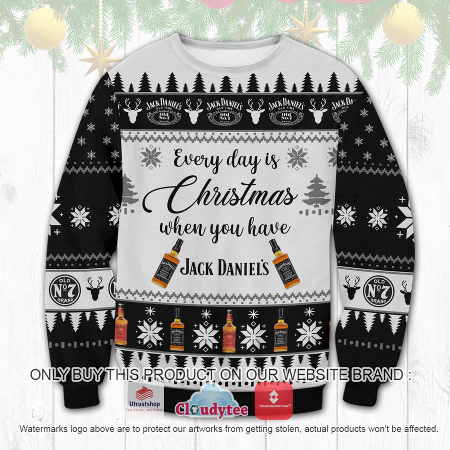 jack daniels everyday is christmas ugly sweater 2 45258