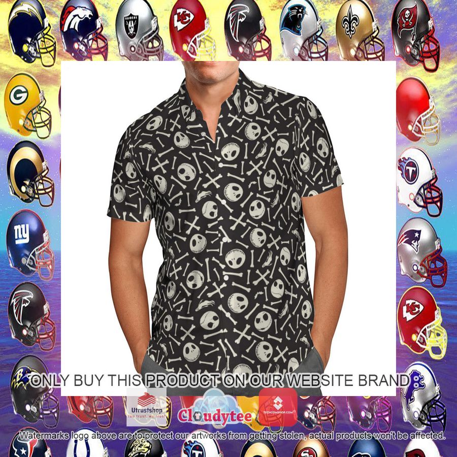 jack skellington bones black hawaiian shirt 11 54804